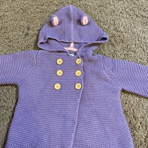 Mini boden sweater jacket size2-3